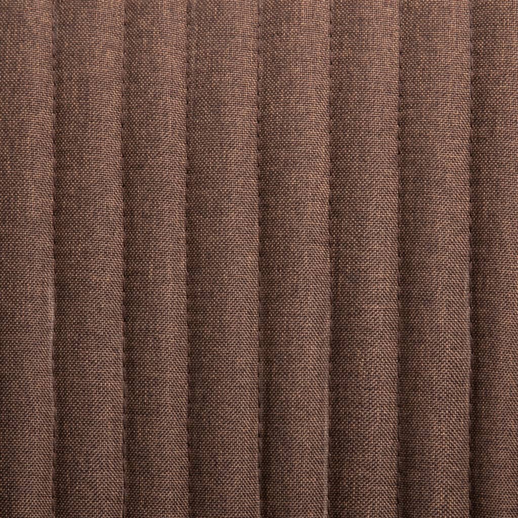 vidaXL Sillas de comedor 4 unidades de tela marrón