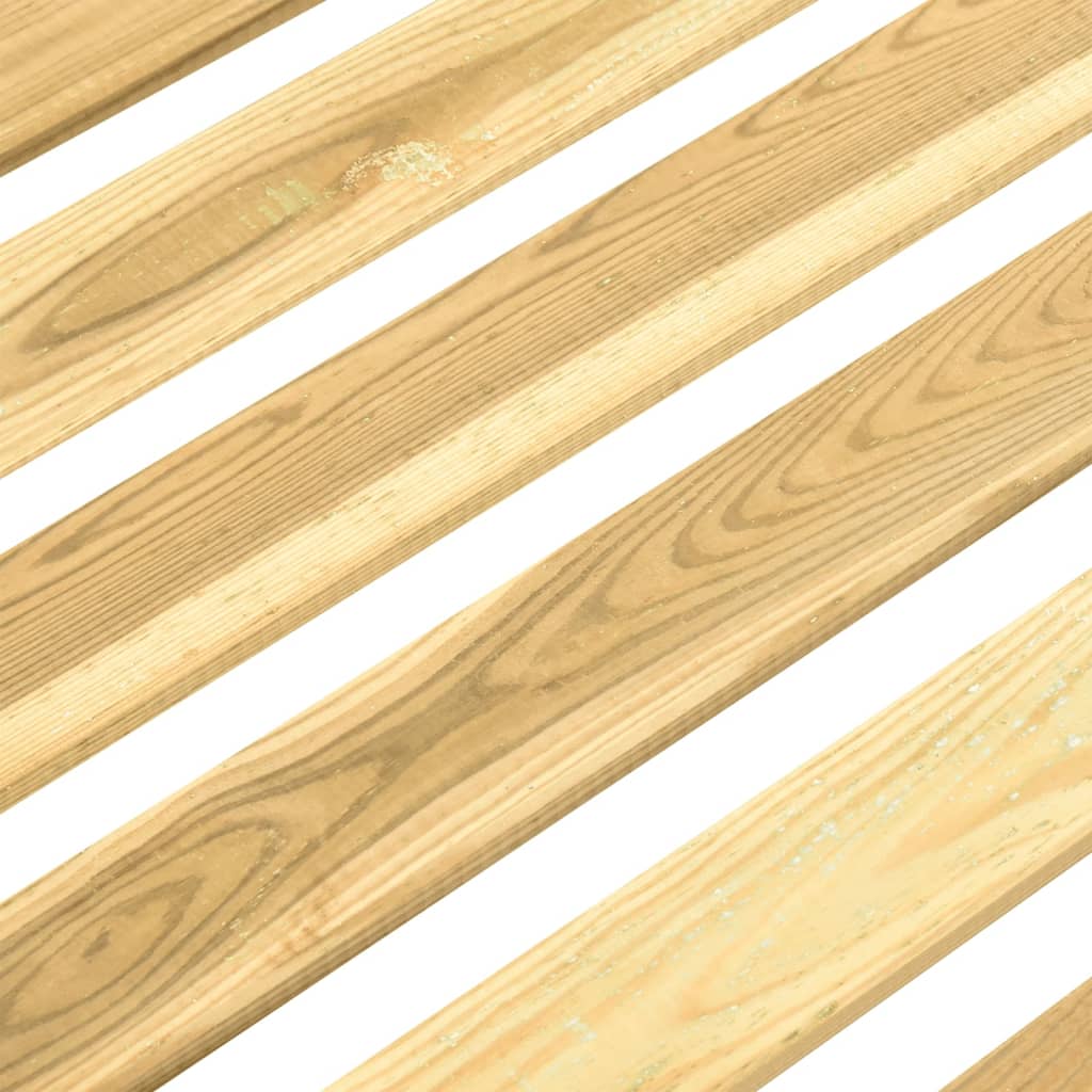 vidaXL Tumbona de madera de madera de pino impregnada verde