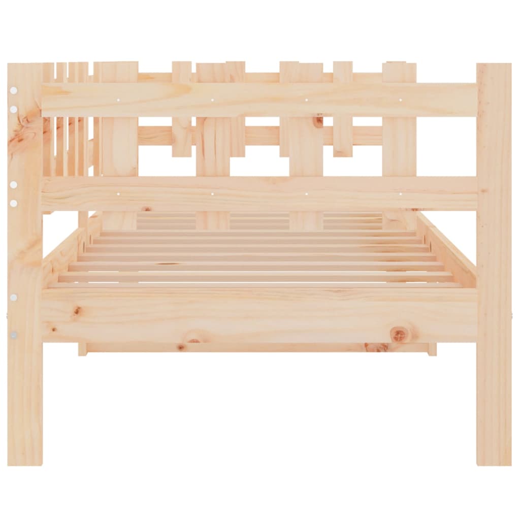 vidaXL Sofá cama madera maciza de pino 80x200 cm
