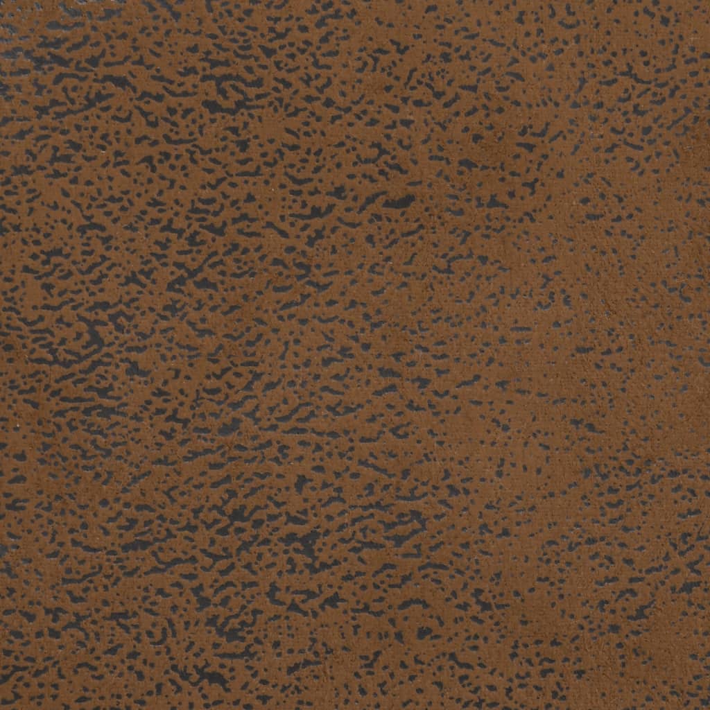 vidaXL Banco con cojines ante sintético marrón 113x64,5x75,5 cm