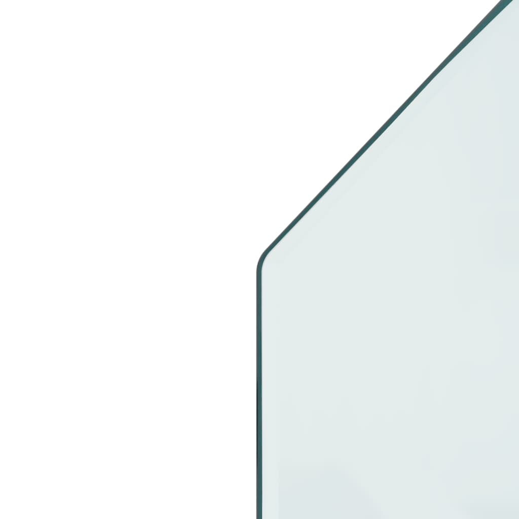 vidaXL Placa de vidrio para chimenea hexagonal 120x50 cm