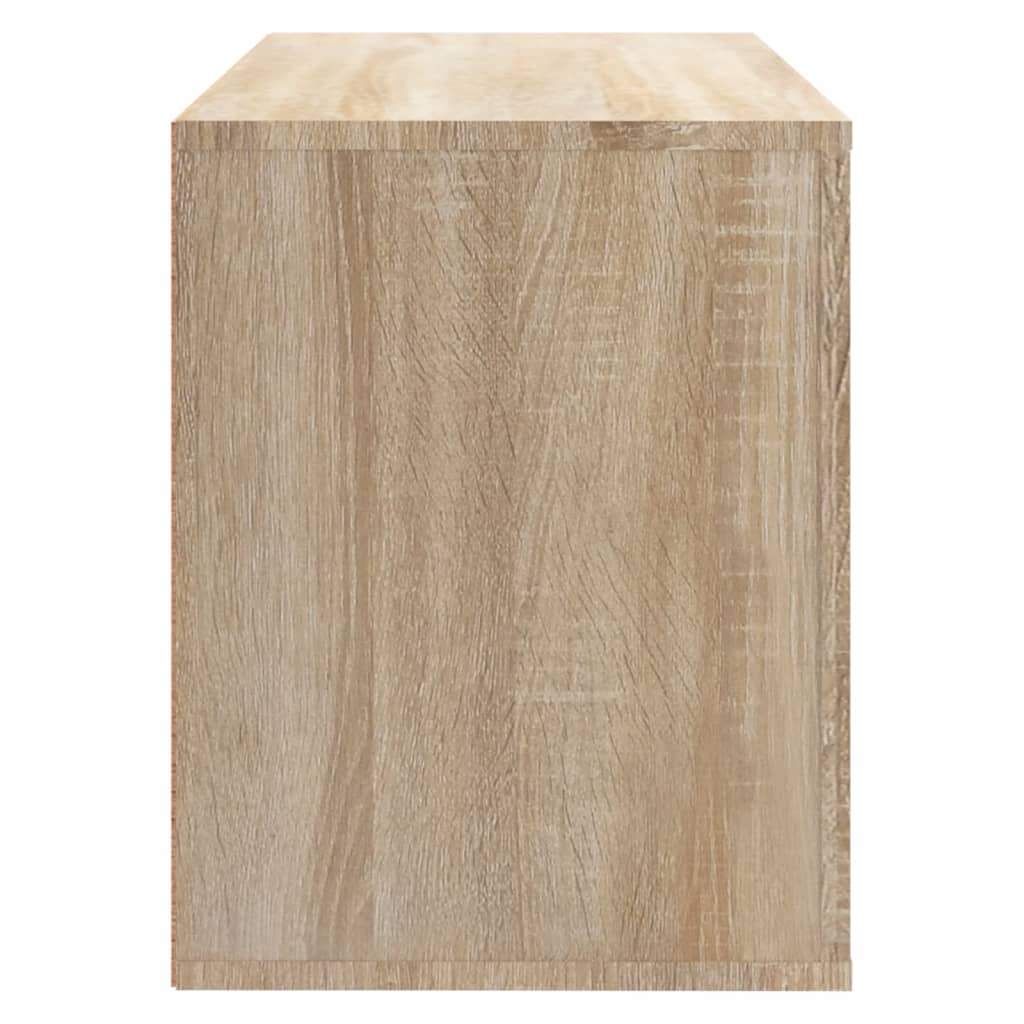 vidaXL Mueble zapatero madera contrachapada roble Sonoma 80x35x45 cm