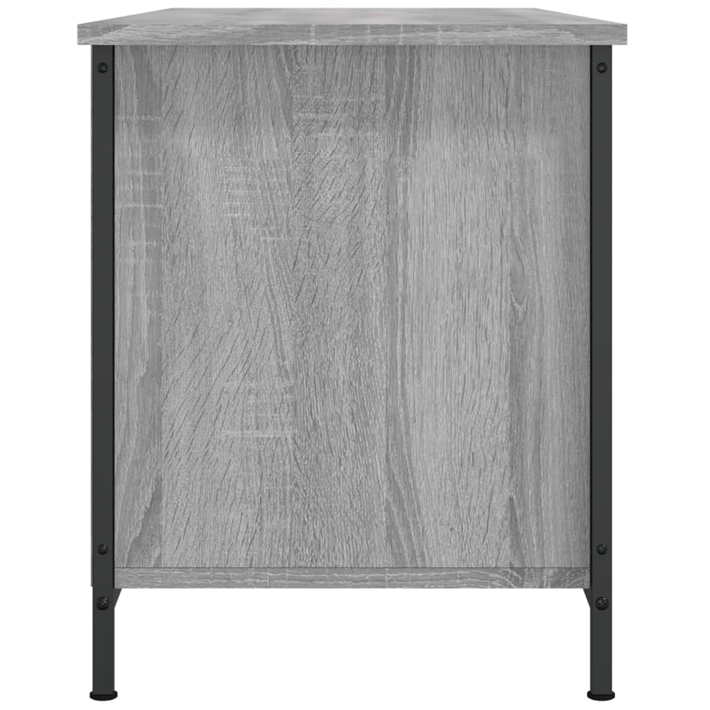 vidaXL Mueble de TV madera contrachapada gris Sonoma 100x40x50 cm