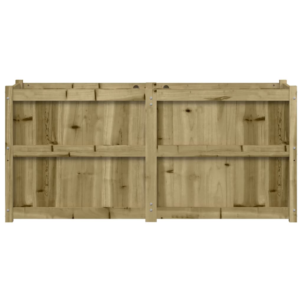 vidaXL Jardinera de madera de pino impregnada 150x50x70 cm