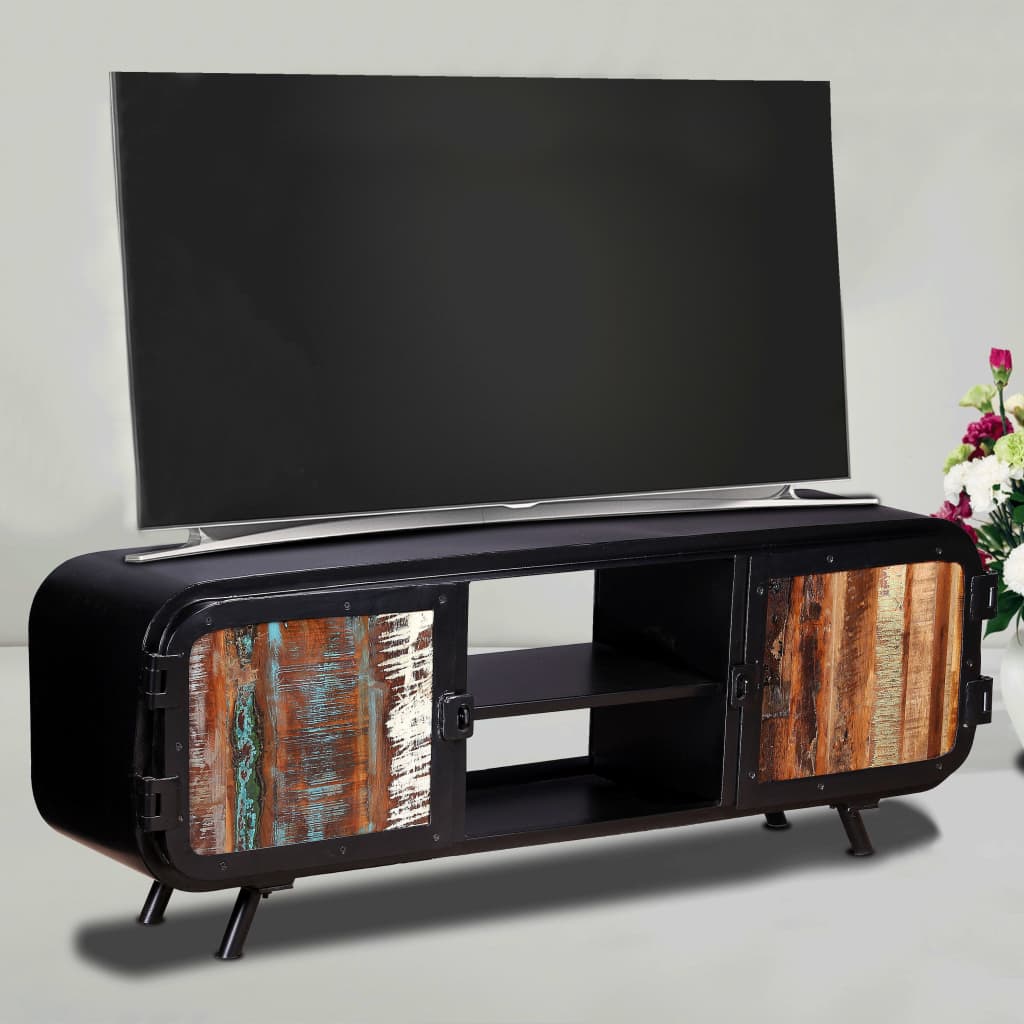 vidaXL Mueble de TV madera reciclada 120x30x45 cm