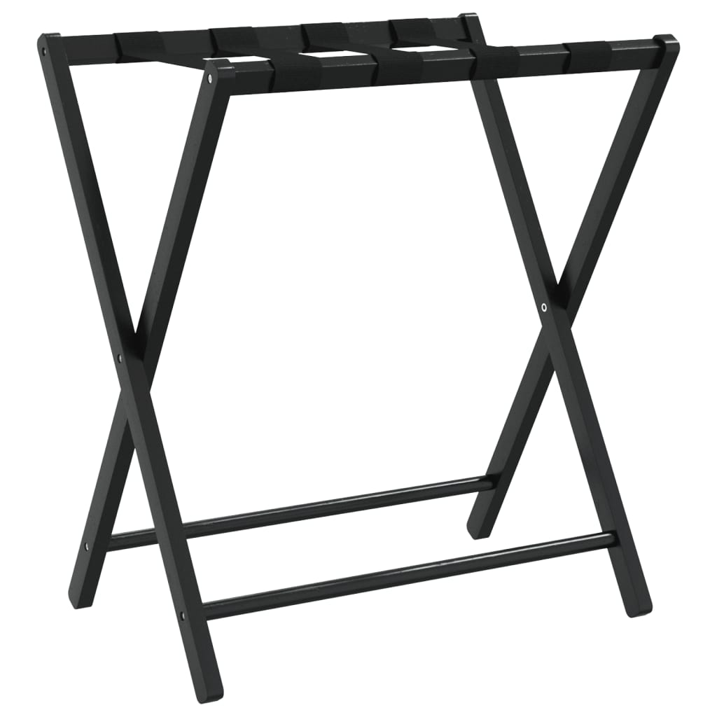 vidaXL Soporte para maletas bambú negro 68,5x38x58 cm
