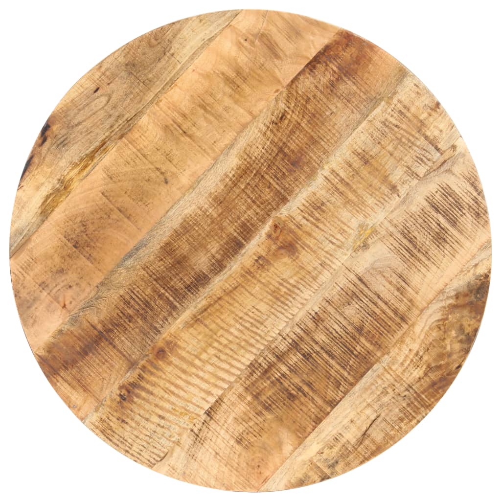 vidaXL Mesa de bistró redonda madera de mango rugosa Ø80x75 cm