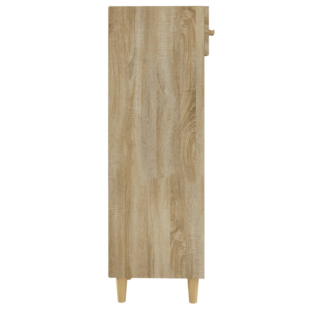 vidaXL Mueble zapatero madera contrachapada roble Sonoma 30x35x105 cm