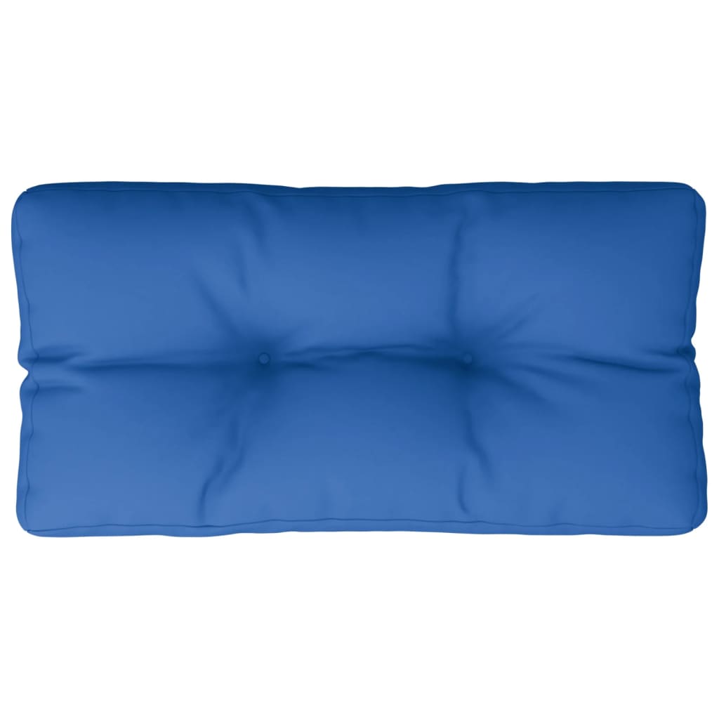 vidaXL Cojín para sofá de palets de tela azul real 80x40x12 cm