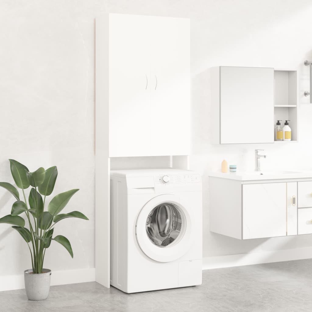 vidaXL Armario de lavadora blanco 64x25,5x190 cm