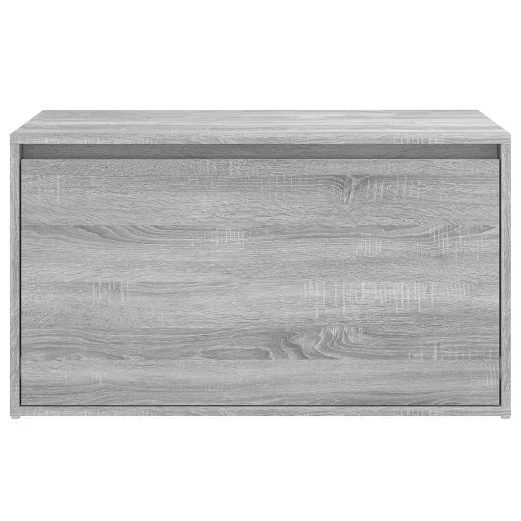 vidaXL Banco pasillo madera contrachapada gris Sonoma 80x40x45 cm