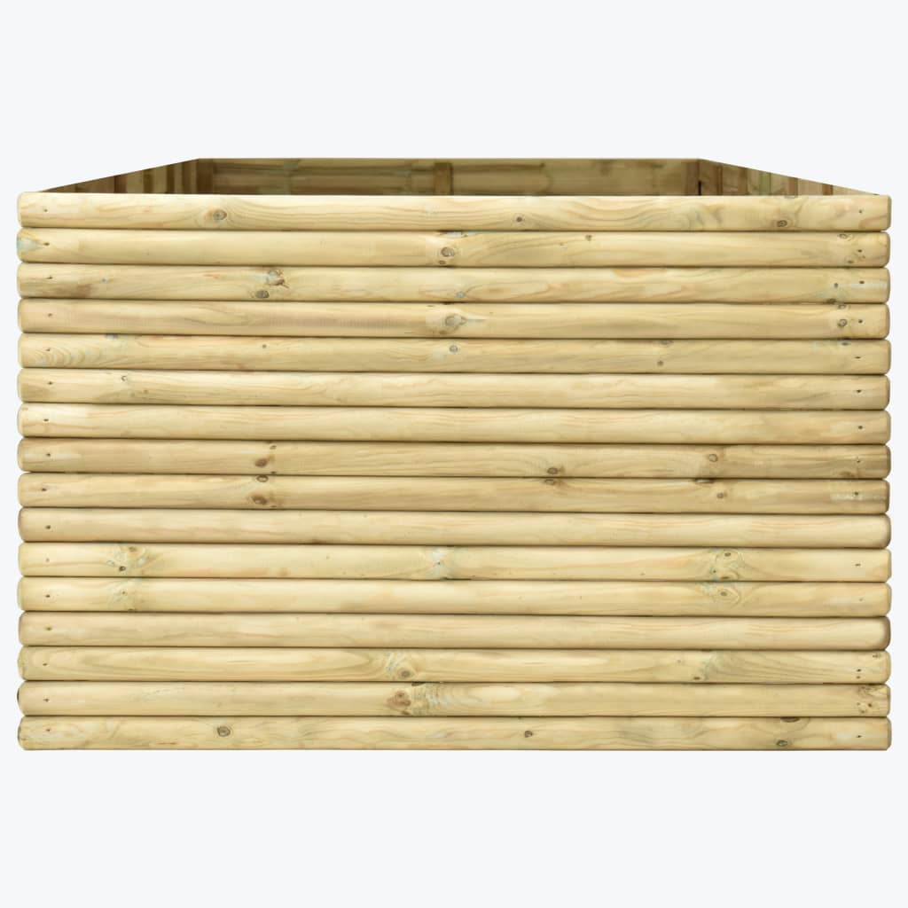 vidaXL Arriate de madera de pino impregnada 19 mm 450x100x96 cm