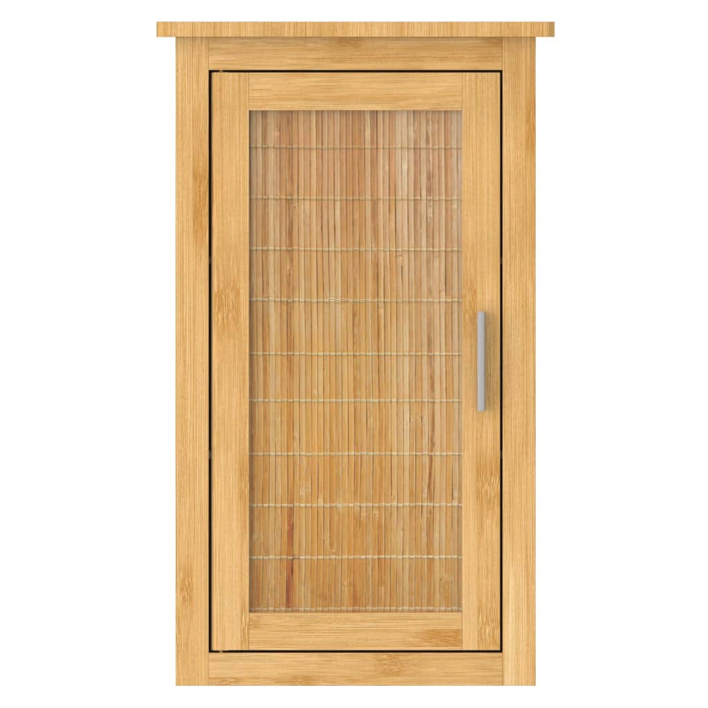 EISL Armario alto con puerta de bambú 40x20x70 cm