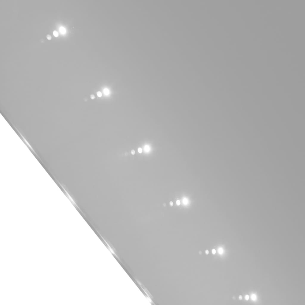 vidaXL Espejo de pared de baño con luces LED 50x60 cm