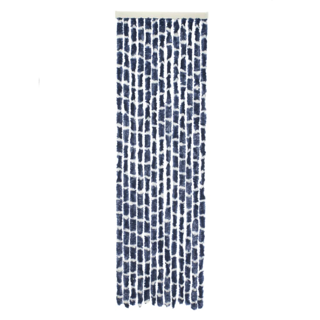 Travellife Cortina antimoscas Chenille Stripe azul y blanco 185x56 cm