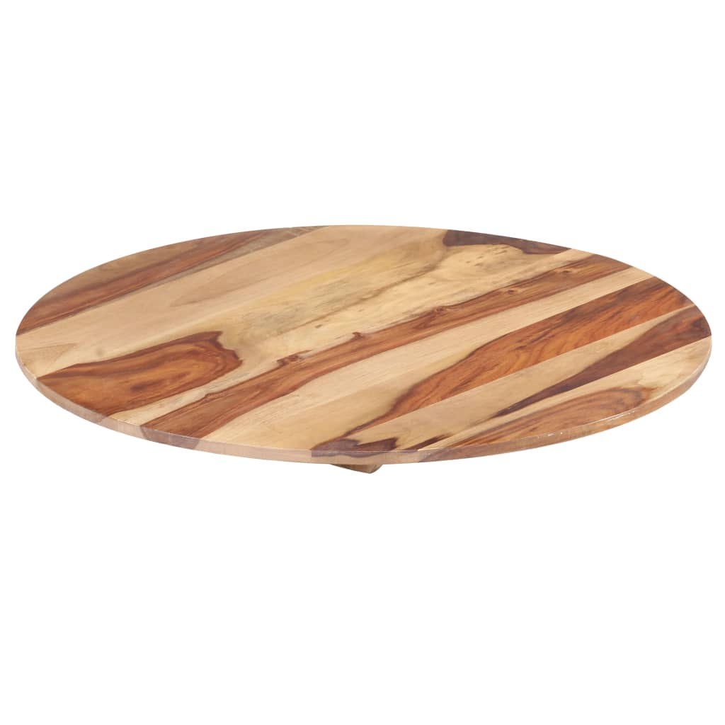 vidaXL Superficie de mesa redonda madera maciza sheesham 25-27 mm 80cm