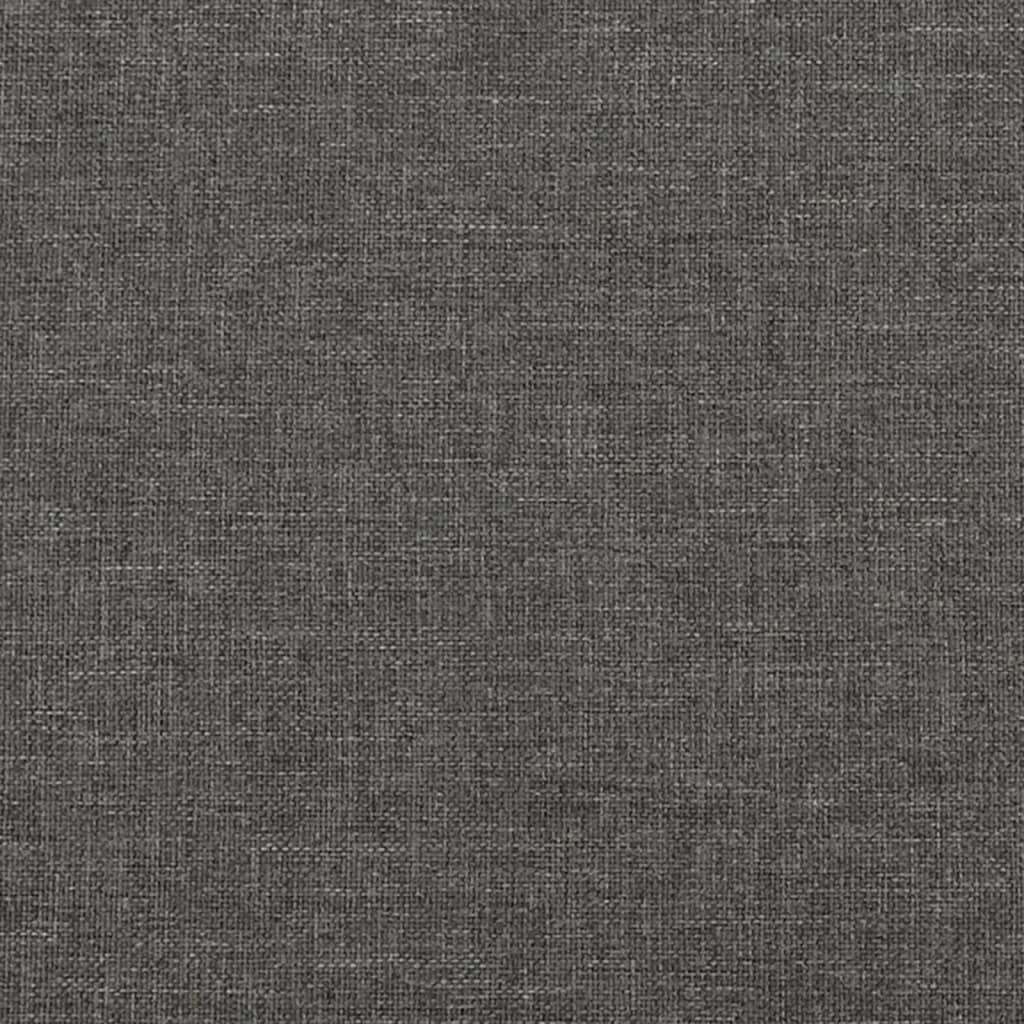 vidaXL Estructura de cama box spring tela gris oscuro 90x200 cm