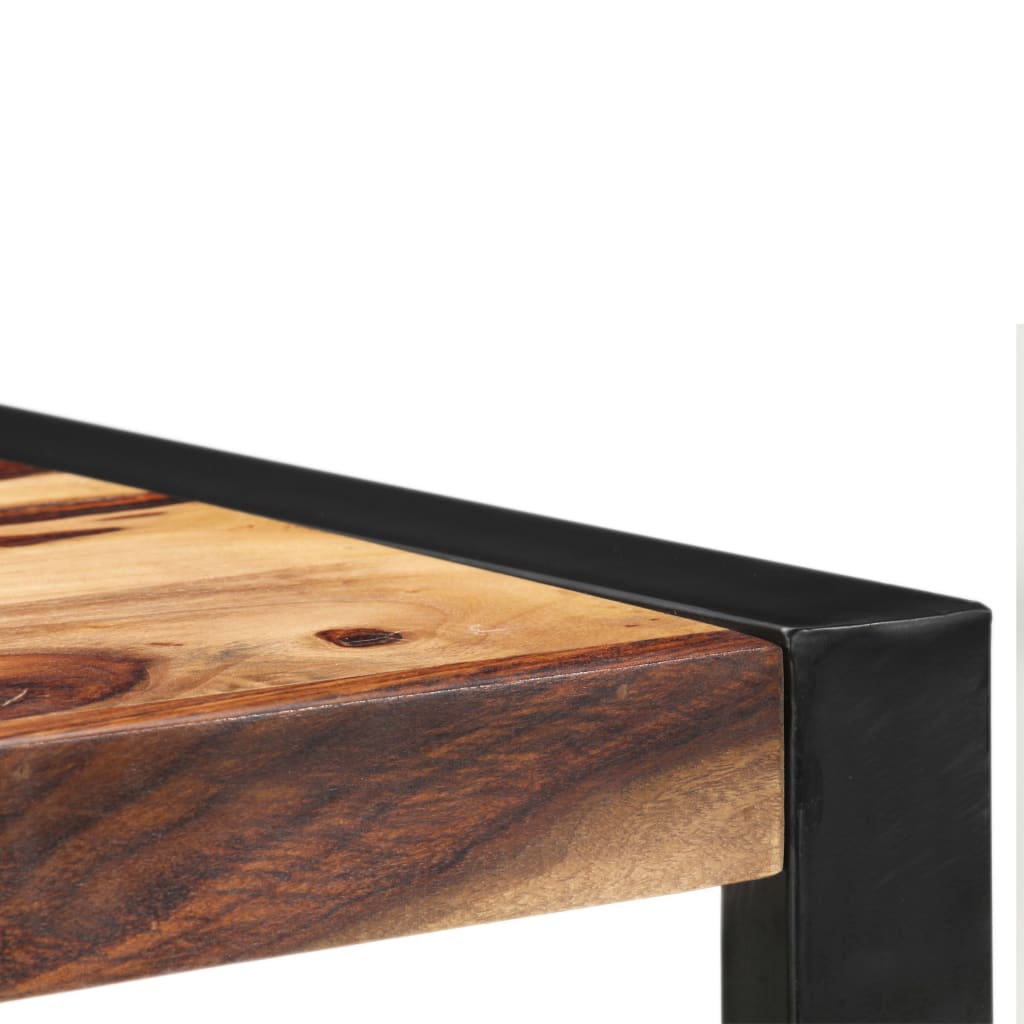 vidaXL Mesa alta de cocina de madera maciza de sheesham 60x60x110 cm