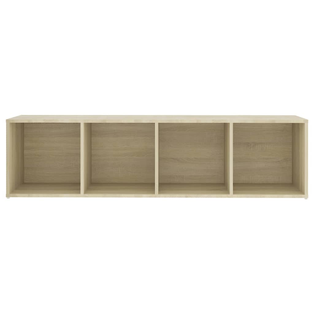 vidaXL Mueble de TV madera contrachapada roble Sonoma 142,5x35x36,5 cm