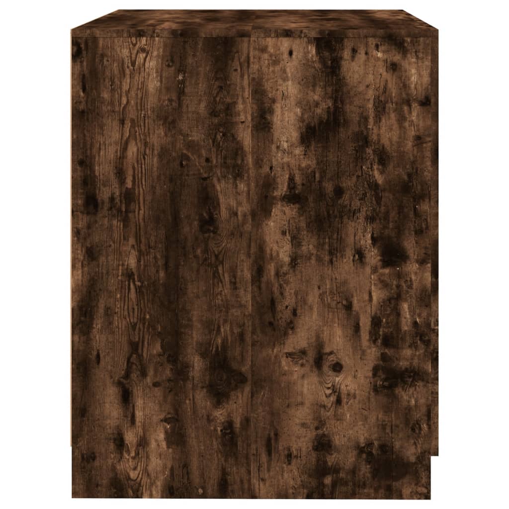 vidaXL Armario de lavadora marrón ahumado 71x71,5x91,5 cm