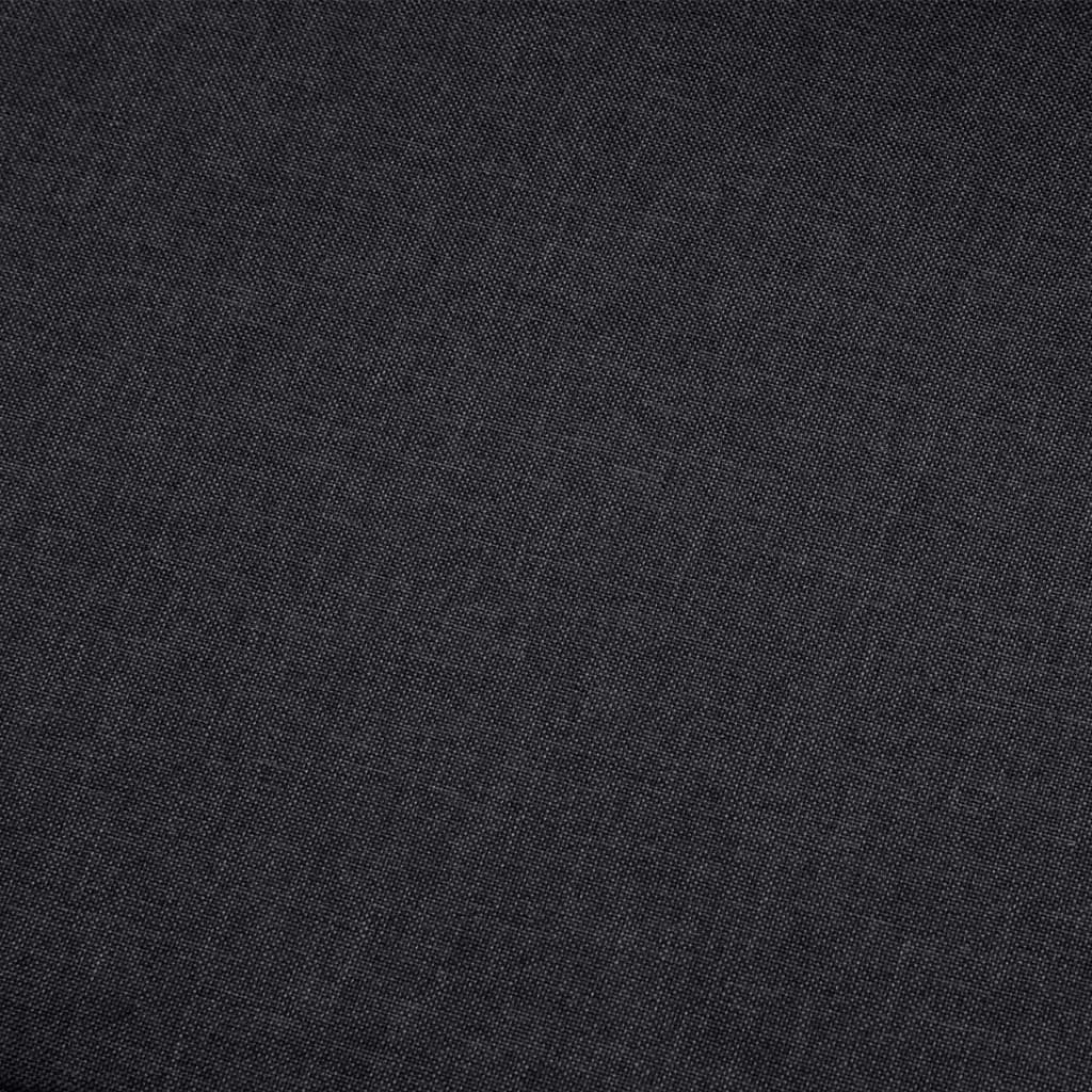 vidaXL Sofá de 2 plazas de tela gris oscuro
