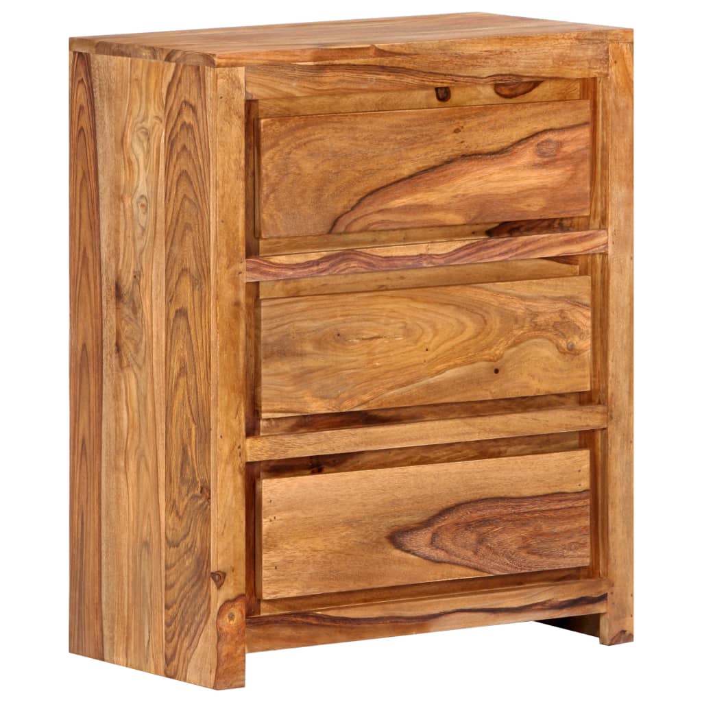 vidaXL Cómoda de madera maciza de acacia 60x33x75 cm