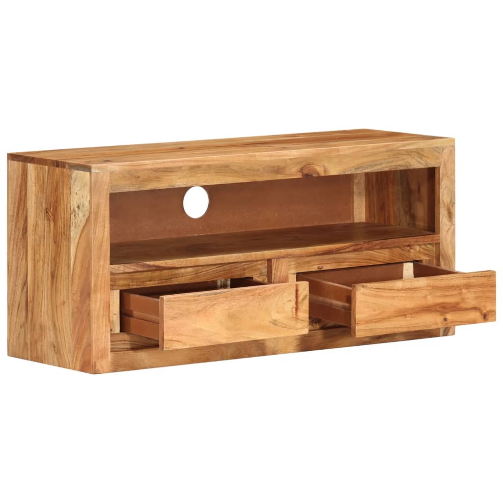 vidaXL Mueble de TV madera maciza de acacia 88x30x40 cm