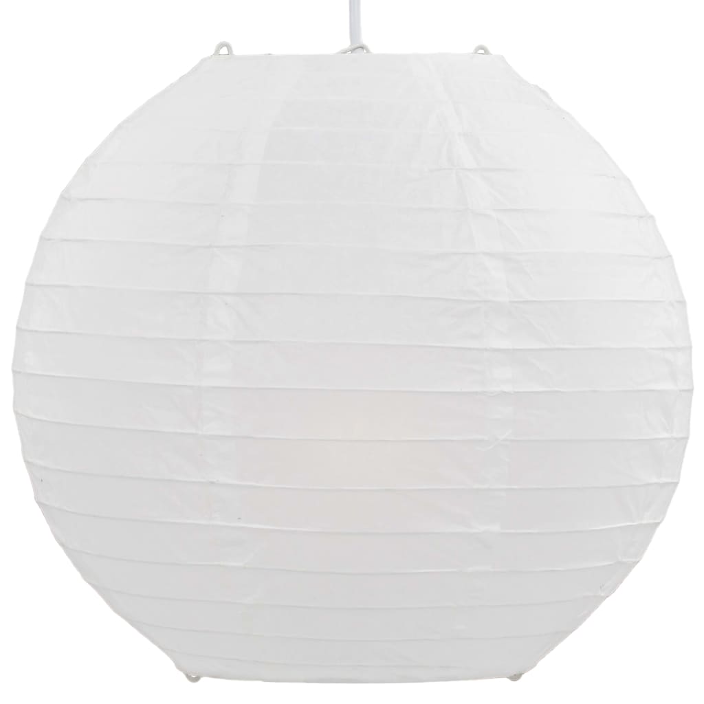 vidaXL Lámpara colgante blanca E27 Ø30 cm