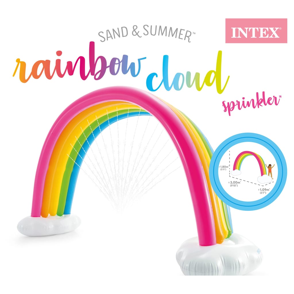 Intex Aspersor Rainbow Cloud multicolor 300x109x180 cm
