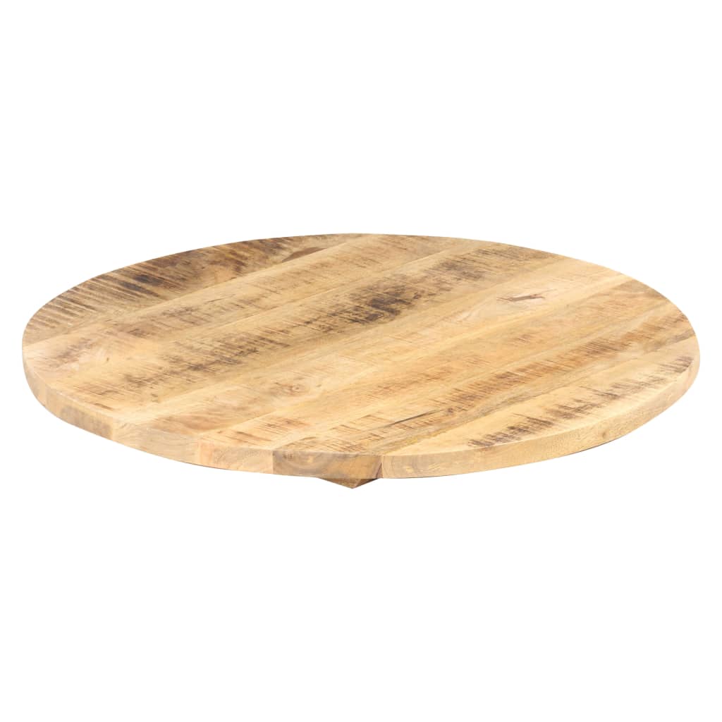 vidaXL Superficie de mesa redonda madera maciza de mango 25-27 mm 70cm