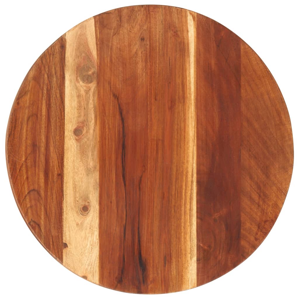 vidaXL Tablero de mesa redonda madera maciza de acacia 25-27 mm 40 cm
