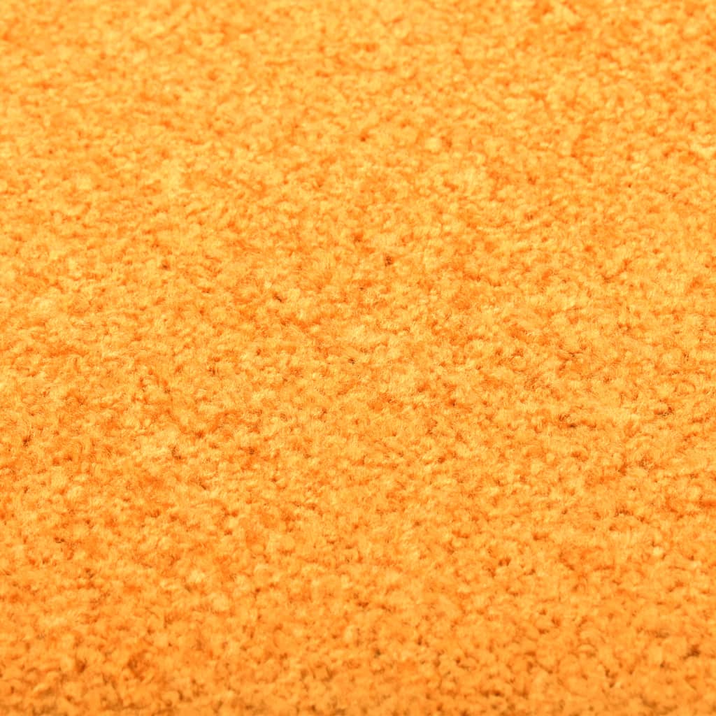 vidaXL Felpudo lavable naranja 90x120 cm
