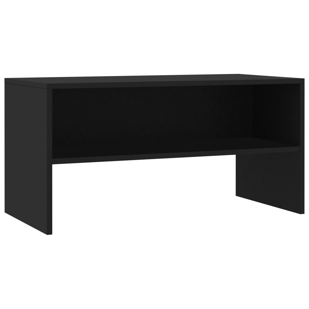 vidaXL Mueble para TV madera contrachapada negro 80x40x40 cm