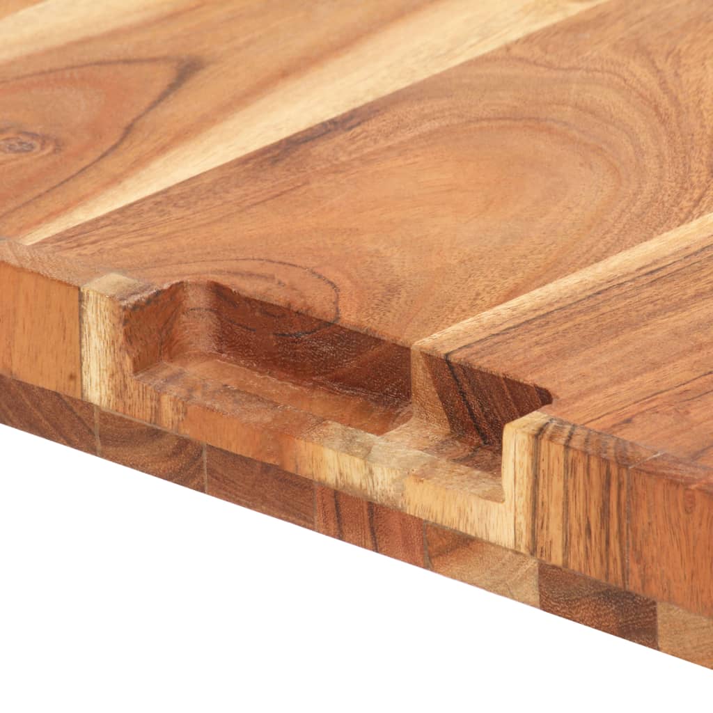 vidaXL Tabla de cortar de madera maciza de acacia 60x40x4 cm
