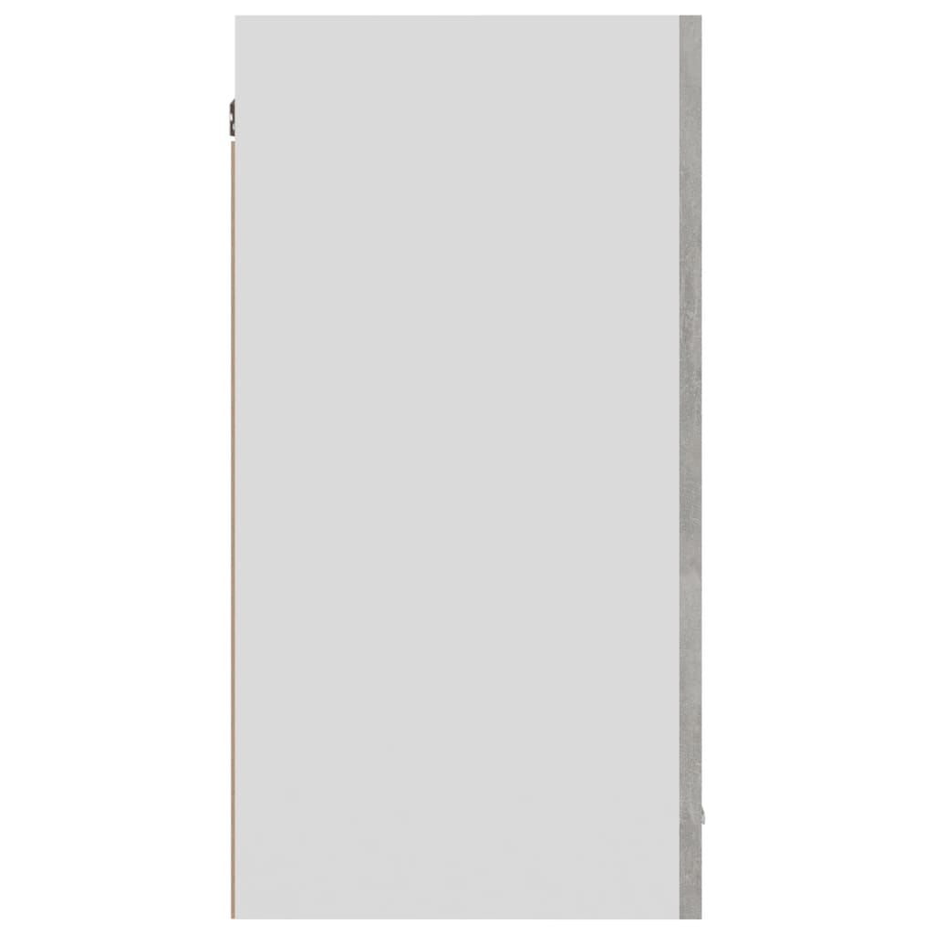 vidaXL Armario colgante contrachapada gris hormigón 80x31x60 cm