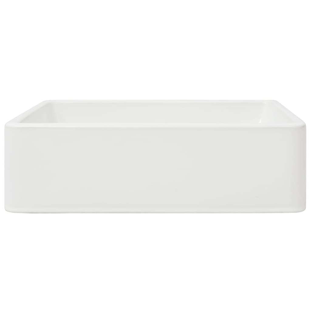 vidaXL Lavabo de cerámica blanco 41x30x12 cm