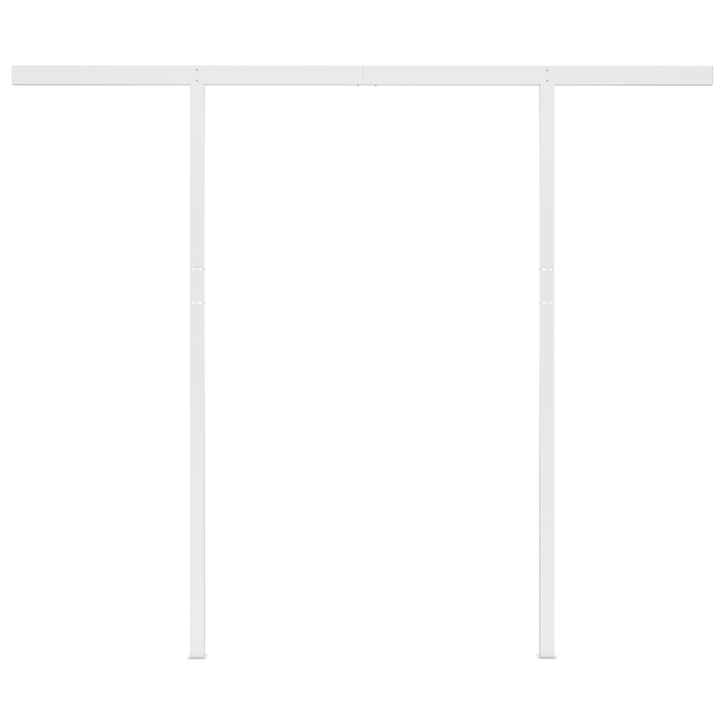 vidaXL Toldo manual retráctil con postes gris antracita 3x2,5 m