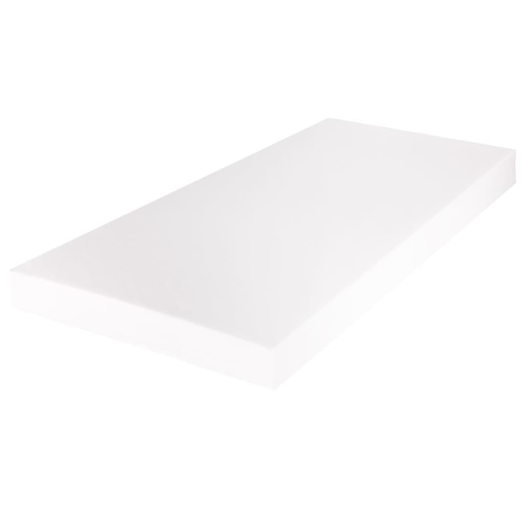 vidaXL Sofá cama de metal blanca con colchón 90x200 cm