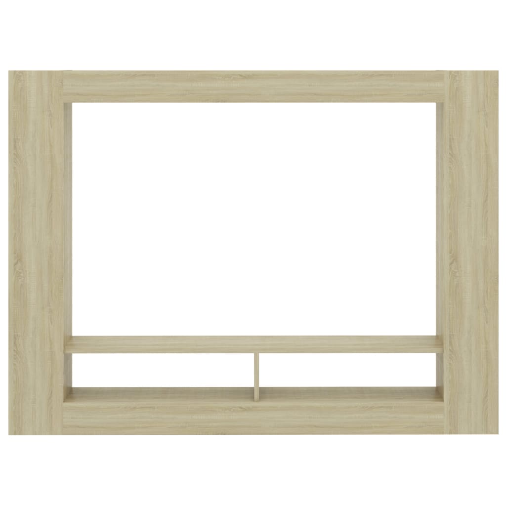 vidaXL Mueble de TV madera contrachapada color roble 152x22x113 cm