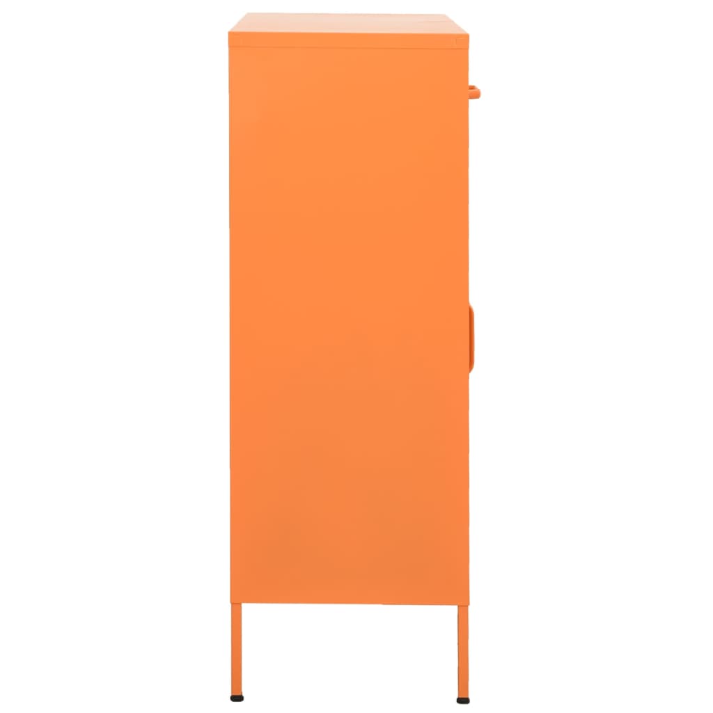 vidaXL Armario de almacenamiento acero naranja 80x35x101,5 cm