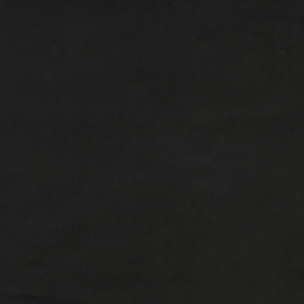 vidaXL Cama box spring con colchón terciopelo negro 90x200 cm