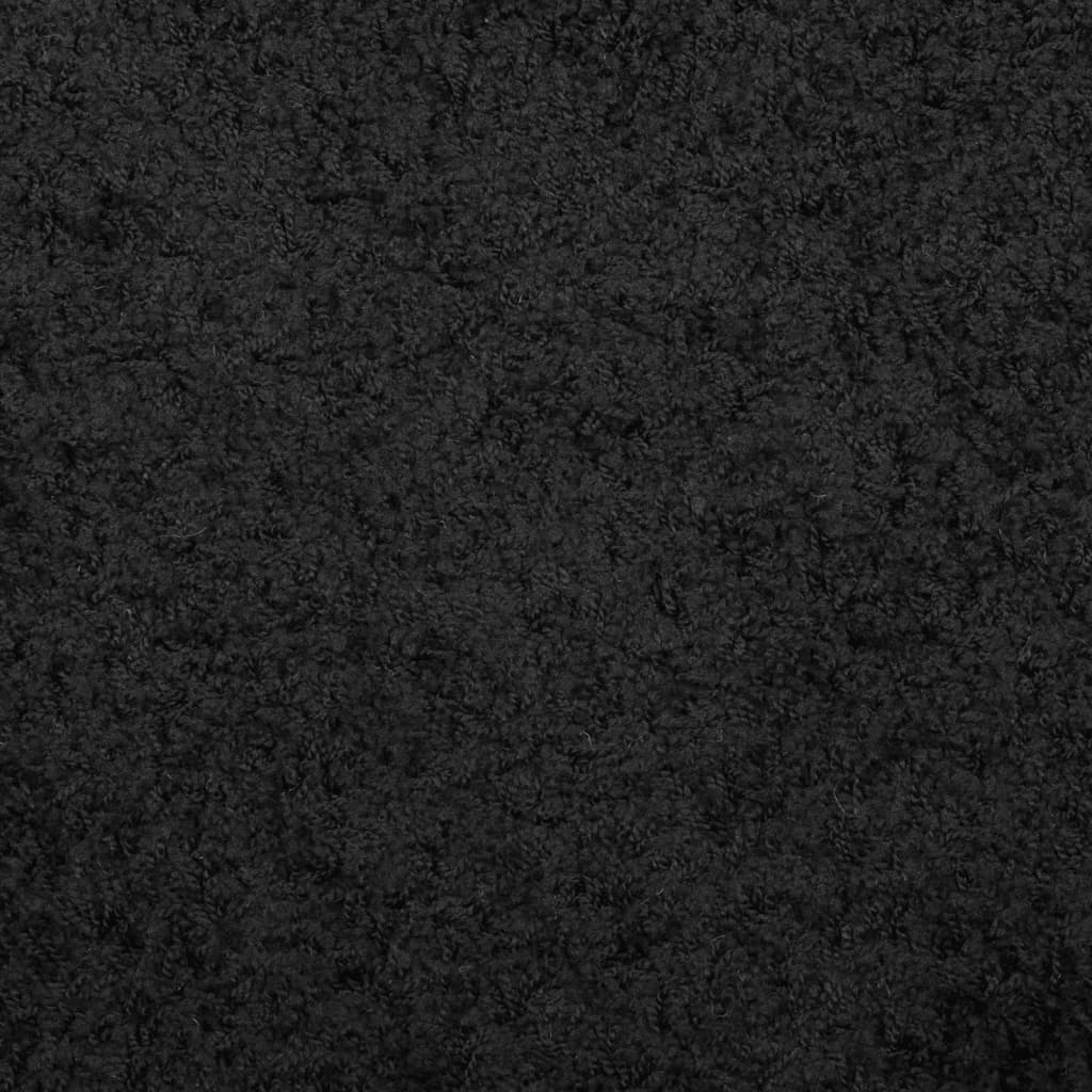 vidaXL Alfombra peluda de pelo largo moderna PAMPLONA negra 60x110 cm
