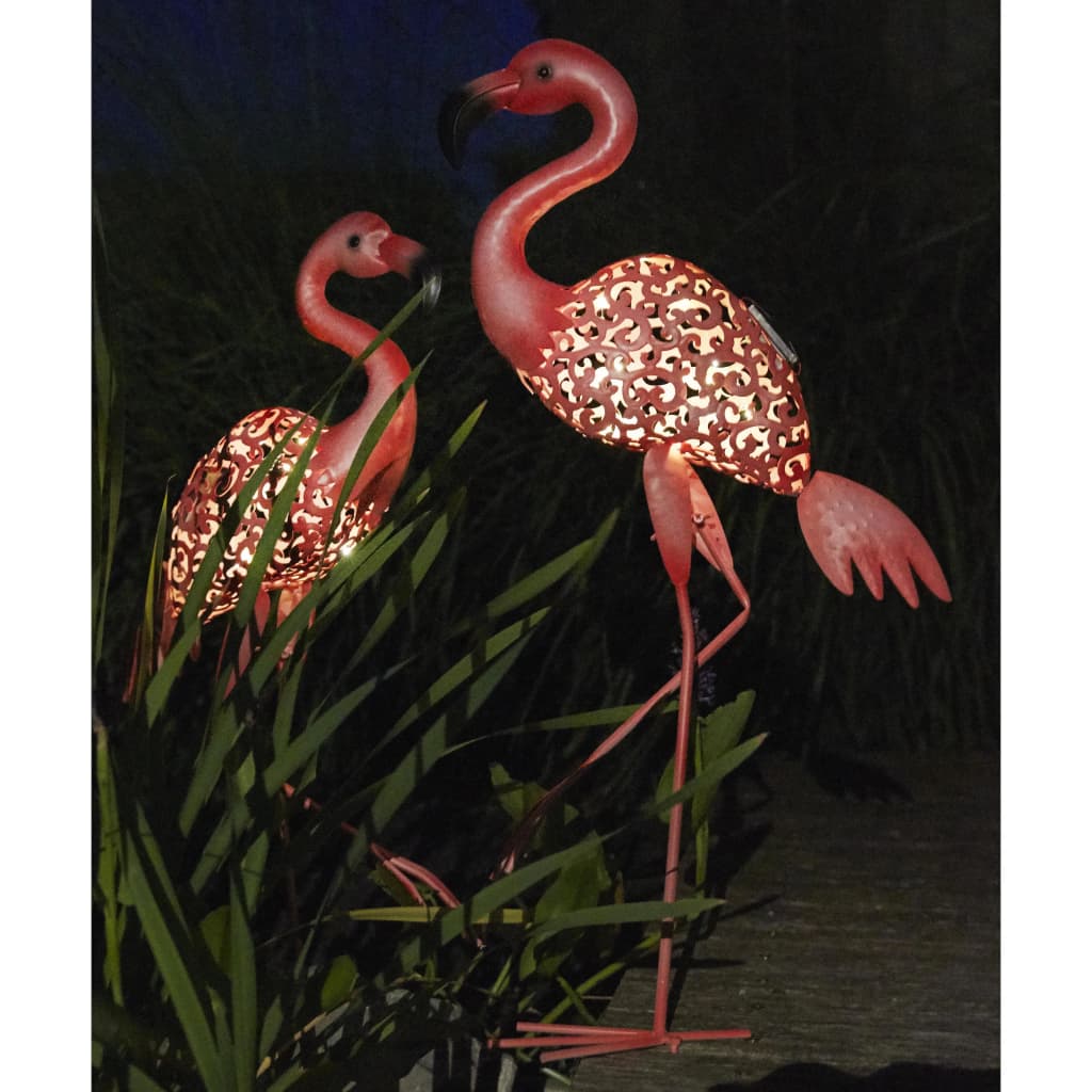 Luxform Lámpara solar LED decorativa para jardín Flamingo rosa 30111