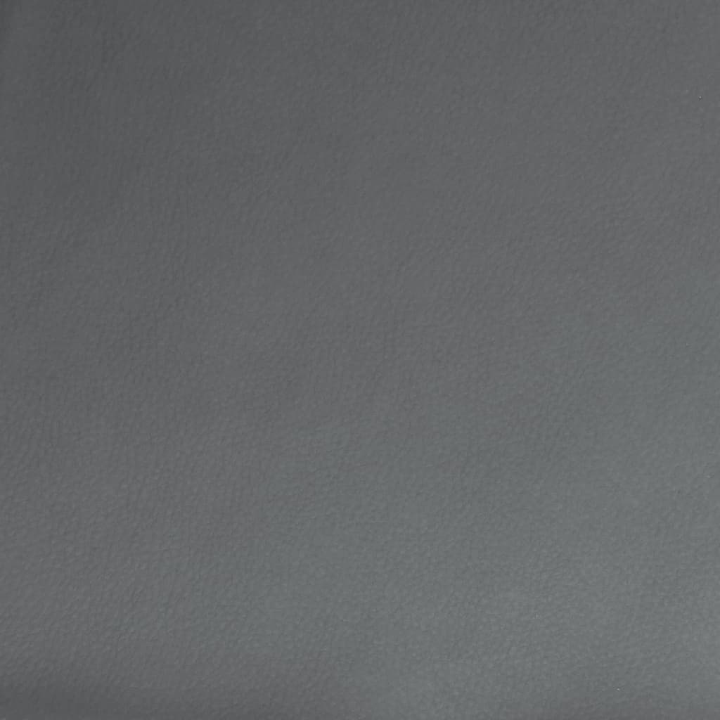 vidaXL Banco de cuero sintético gris 107x80x81 cm