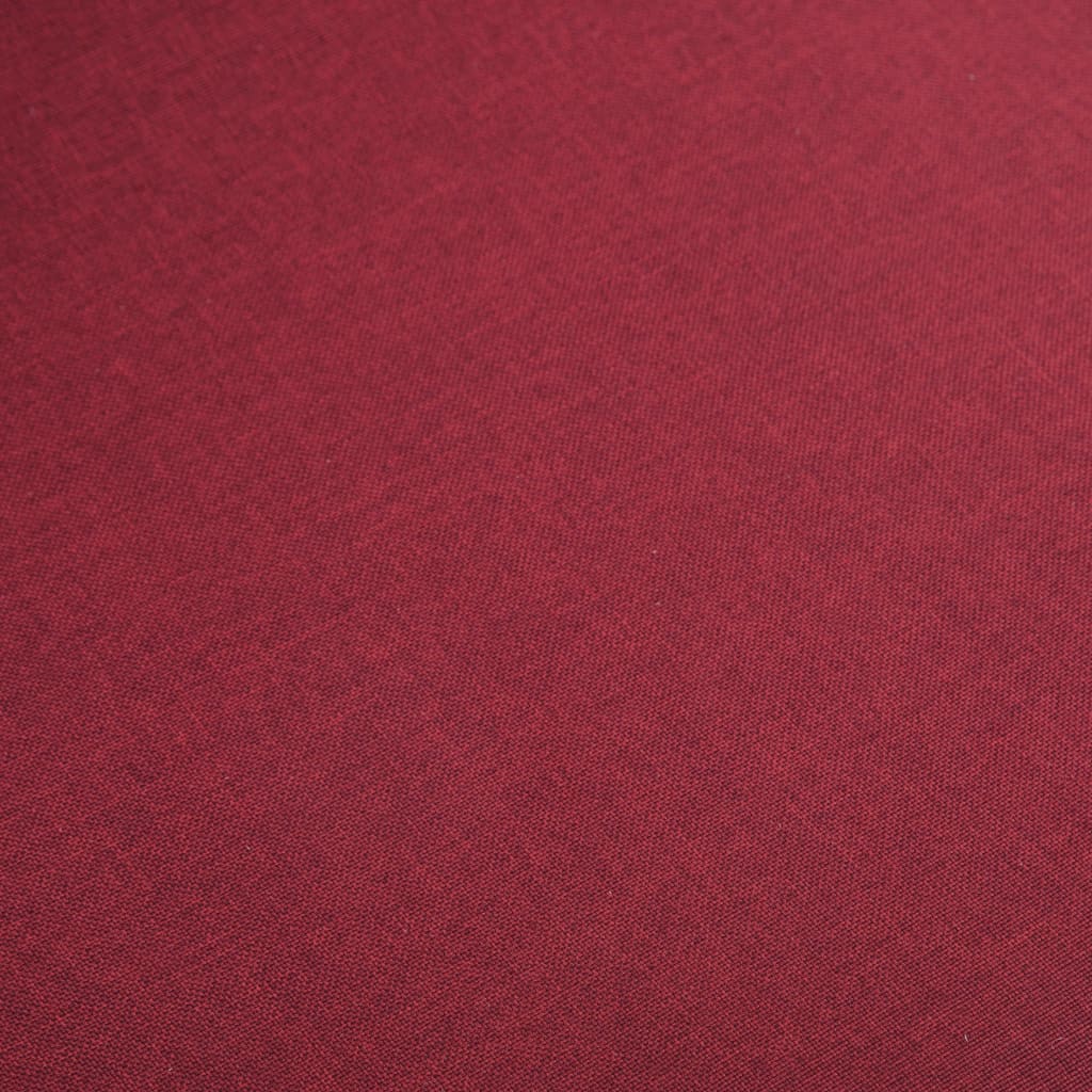 vidaXL Sillas de comedor 4 uds tela roja y madera maciza de roble