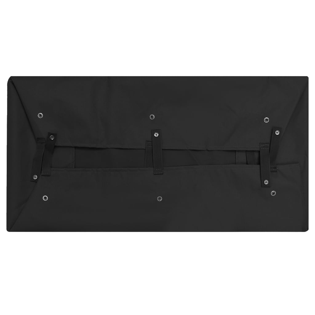 vidaXL Revestimiento de carrito de jardín tela negro 81x41x21 cm