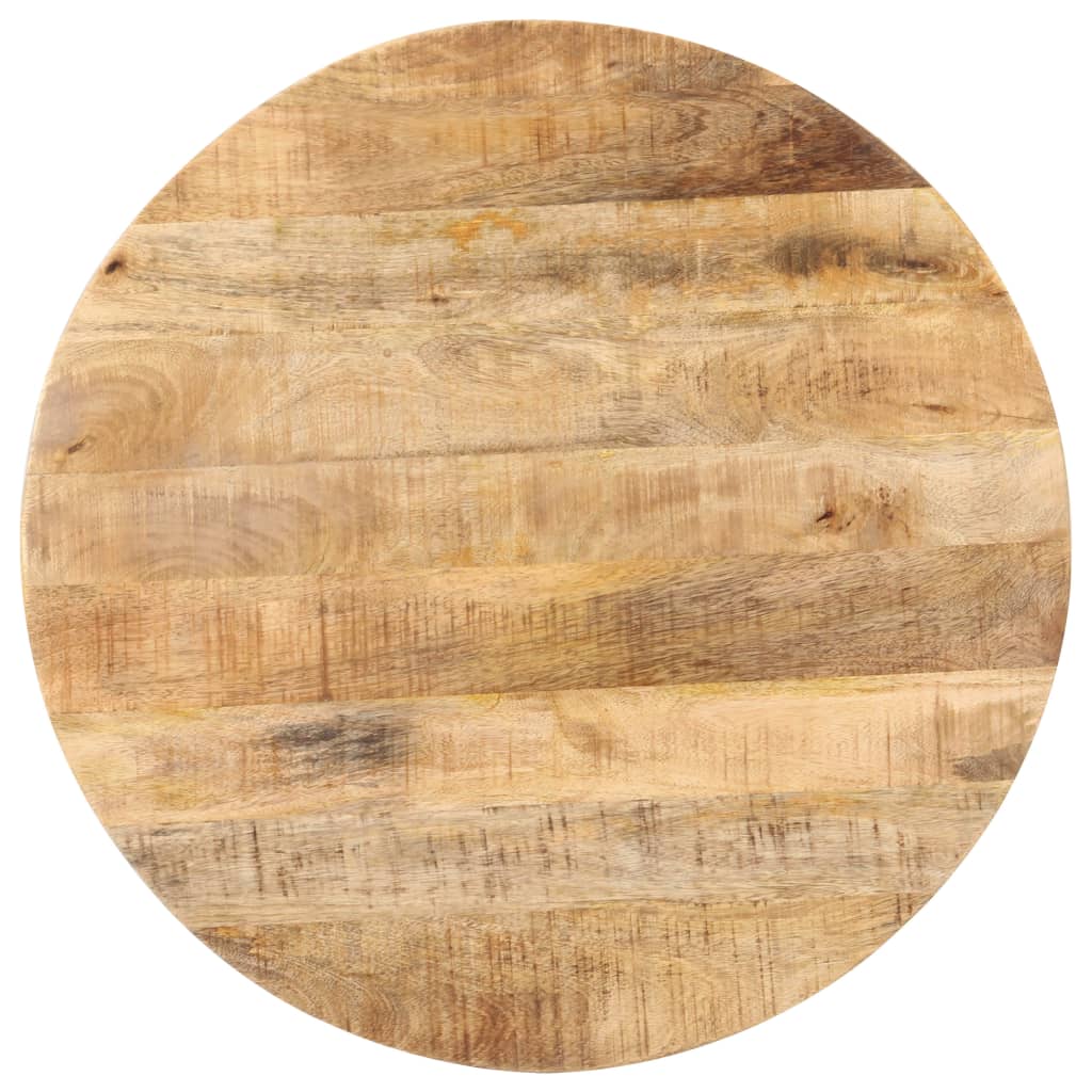 vidaXL Mesa de bistró redonda madera de mango rugosa Ø70x75 cm