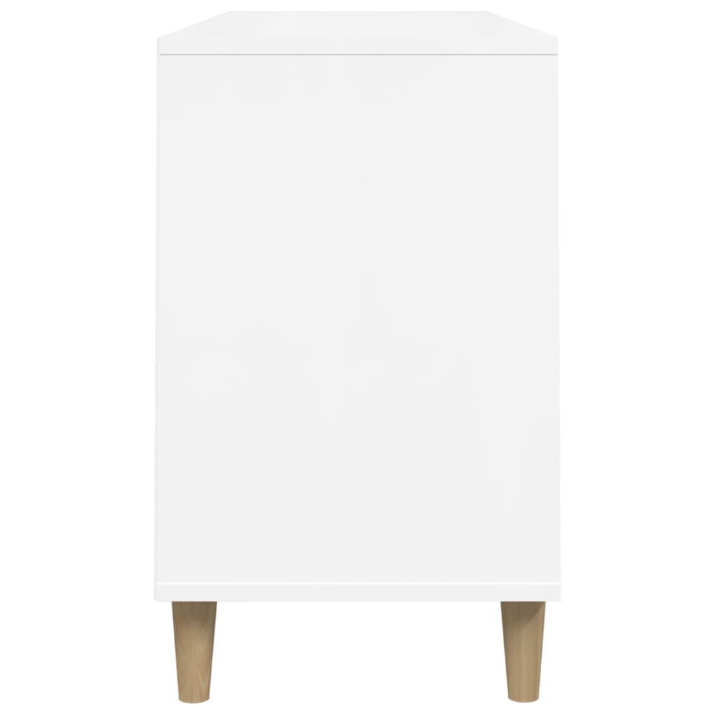 vidaXL Mueble zapatero madera contrachapada blanco brillo 40x36x105 cm –  Pensando en Casa