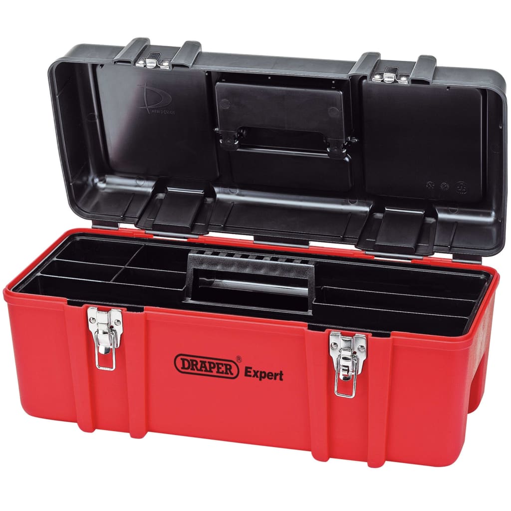 Draper Tools Caja de herramientas con bandeja 58x26,5x25cm