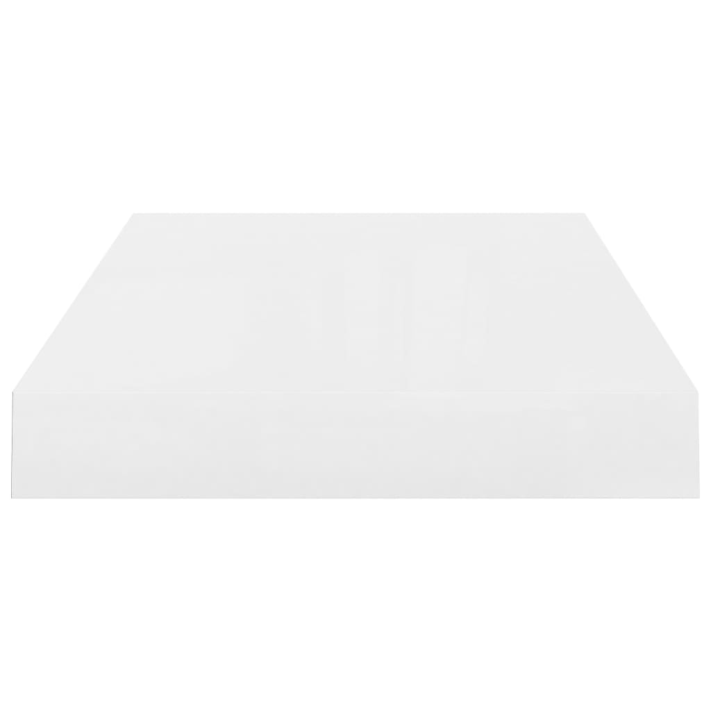 vidaXL Estante flotante de pared blanco brillante MDF 40x23x3,8 cm